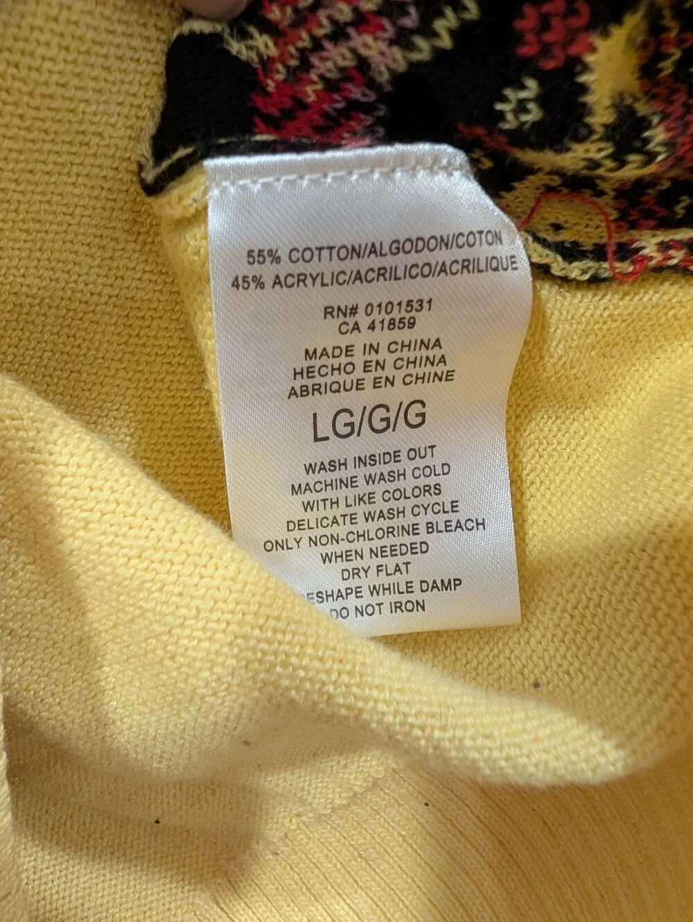 Pokémon Pikachu Fair Isle Knit Sweater Yellow Crewneck Pullover L Women's S